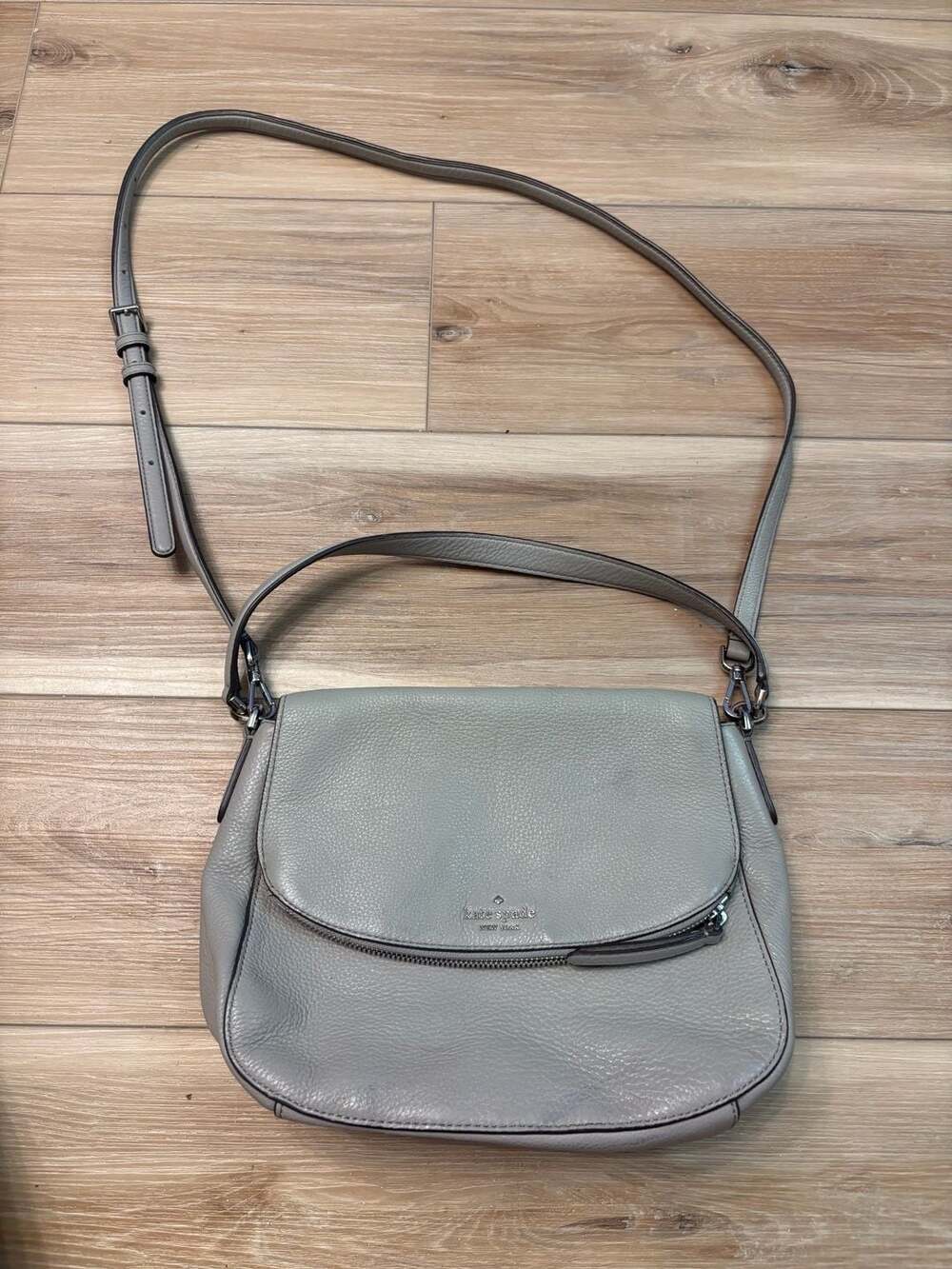 Kate Spade New York Jackson Soft Pebbled Leather Medium Flap Shoulder Bag